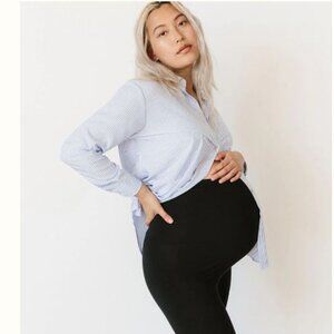 Storq Maternity Easy Button-Up Shirt Size 3